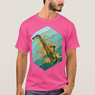 Saxophone Jazz Music Retro Vintage Classic Style S T-Shirt