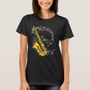 Saxophone Jazz Music Saxophonist T-Shirt