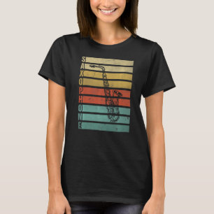 Saxophone Jazz Saxophonist Player Vintage T-Shirt