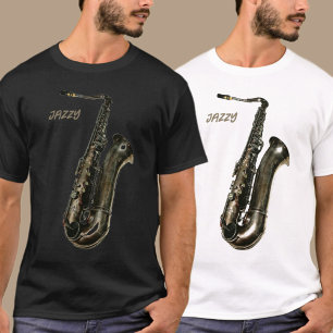 Saxophone Jazzy Photographic T-Shirt