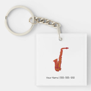 Saxophone Key Ring