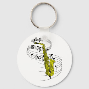 Saxophone Key Ring