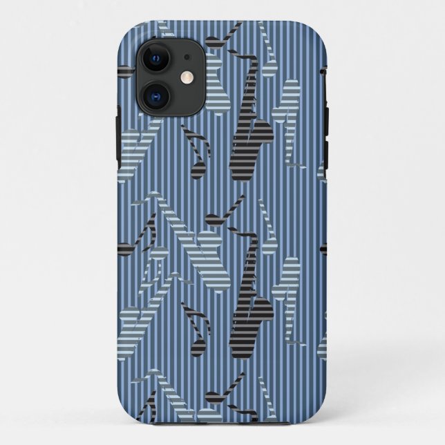Saxophone Lines  Case-Mate iPhone Case (Back)