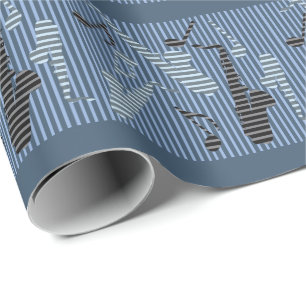 Saxophone Lines Wrapping Paper