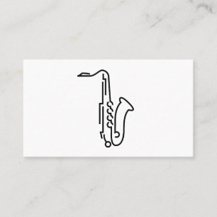Saxophone Logo - Business Card