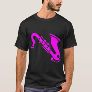 Saxophone - magenta T-Shirt