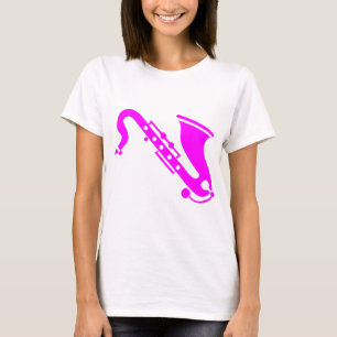 Saxophone - magenta T-Shirt