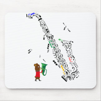 saxophone mouse mat