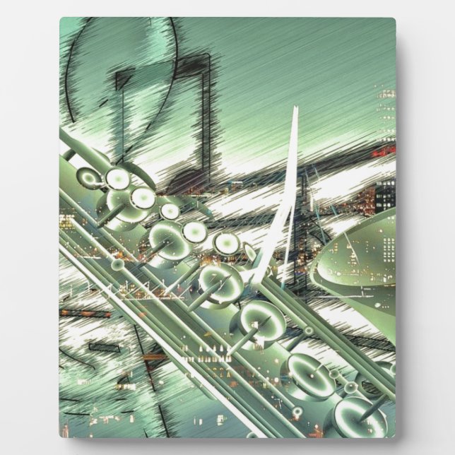 Saxophone music design accessories - customise plaque (Front)