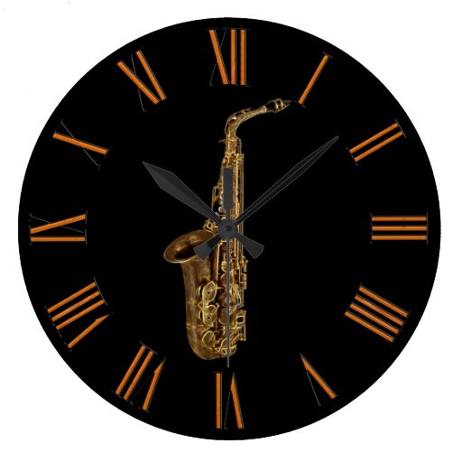 Image of Saxophone Music-lover's Wall Clock