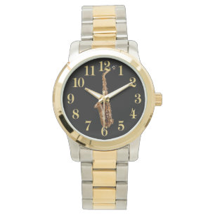 Saxophone Music-Themed Musician's Gift Watch