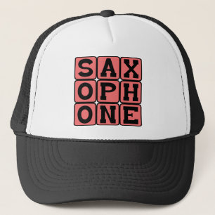 Saxophone, Musical Instrument Trucker Hat