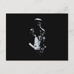 Saxophone Musician Artwork Postcard