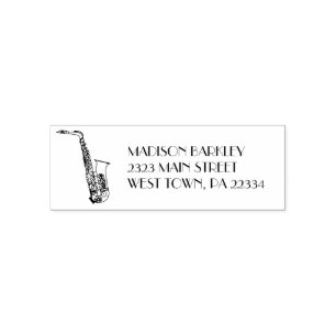 Saxophone Musician Band Teacher Self-inking Stamp