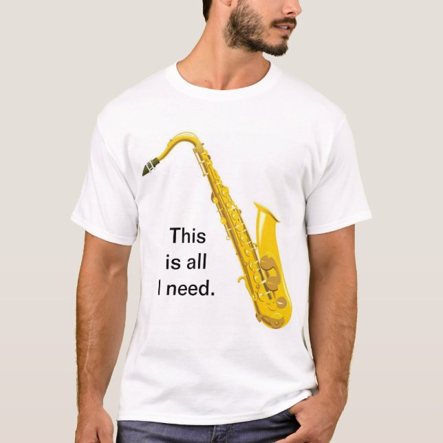 Saxophone Nut T-Shirt (Front)