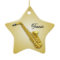 Saxophone Personalised Star Christmas Ornament