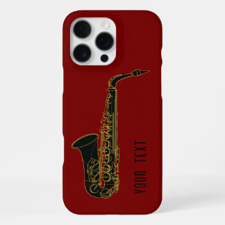 Saxophone - Personalizable iPhone 16 Pro Max Case
