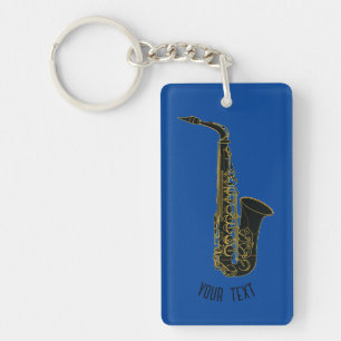 Saxophone - Personalizable Key Ring
