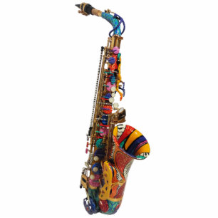 Saxophone Photo Print Colour Sculpture Gift Juleez Standing Photo Sculpture