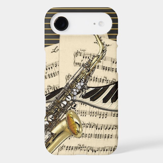Saxophone & Piano Music Case-Mate iPhone Case (Back)