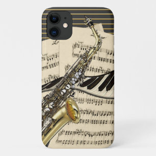 Saxophone & Piano Music iPhone 11 Case