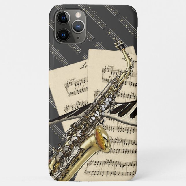 Saxophone & Piano Music Case-Mate iPhone Case (Back)