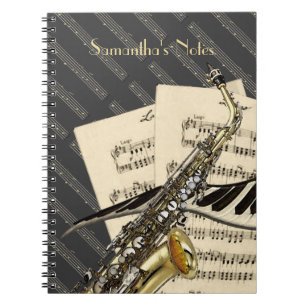 Saxophone & Piano Music Notebook