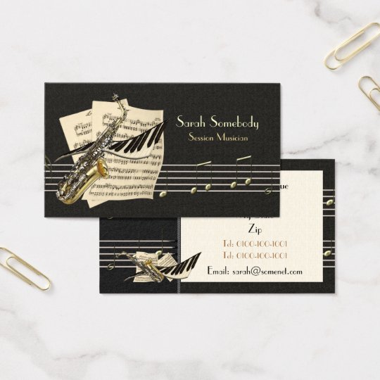 Saxophone & Piano Music Profile Card