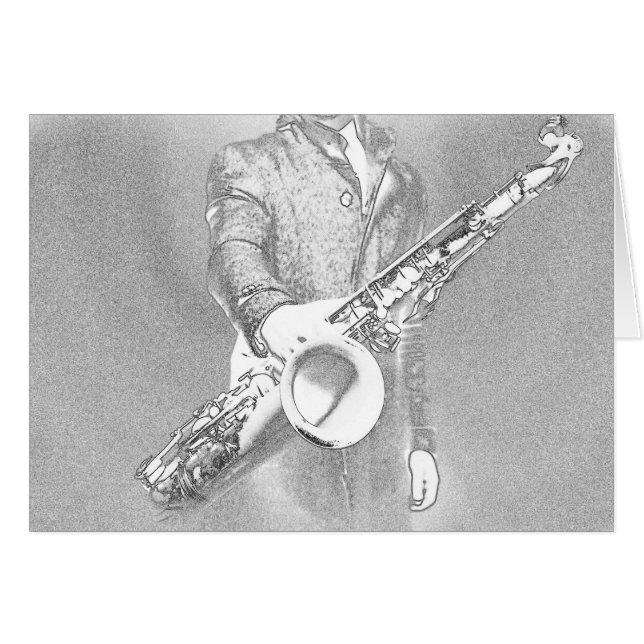 saxophone player (Front Horizontal)