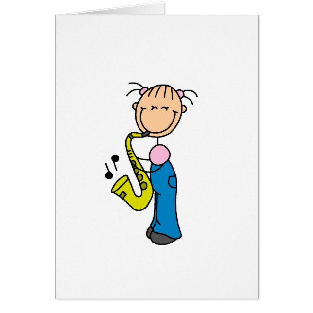 Saxophone Player Card (Front)