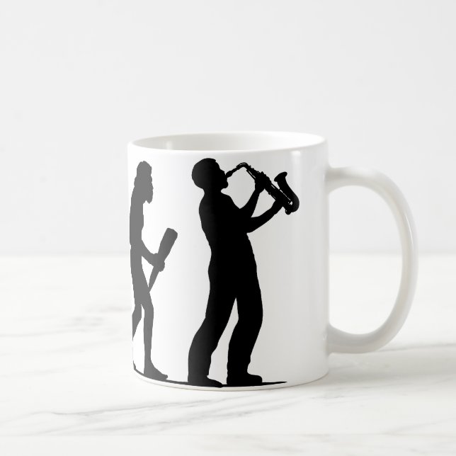 Saxophone Player Coffee Mug (Right)