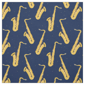 Saxophone Player Cool Saxophonist Fabric