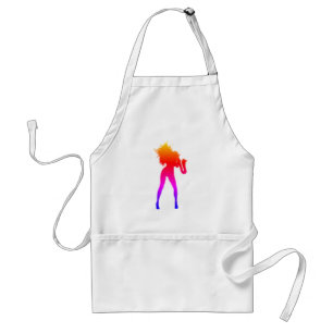 Saxophone Player Girl Apron Gift