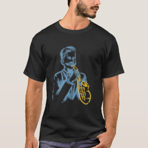 Saxophone Player Jazz Musician Saxophonist Saxopho T-Shirt