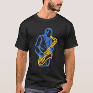Saxophone Player Jazz Musician Saxophonist Saxopho T-Shirt