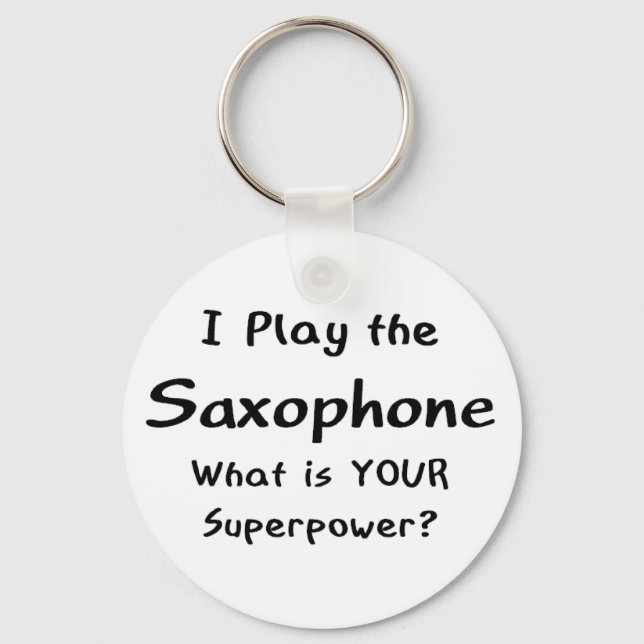 saxophone player key ring (Front)