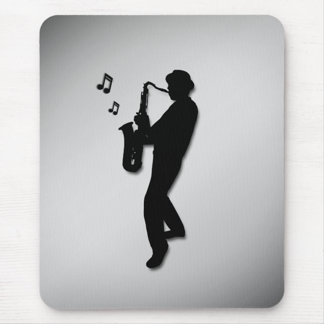 Saxophone Player Mouse Mat (Front)