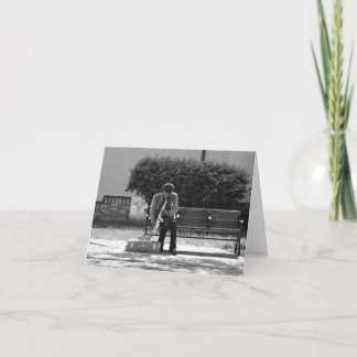 Saxophone Player Note Card