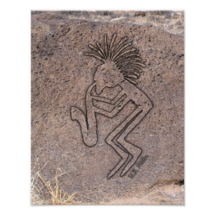 Saxophone Player Petroglyph Photo Print