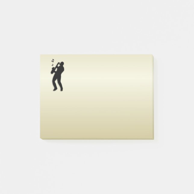 Saxophone Player Post-it Notes (Front)