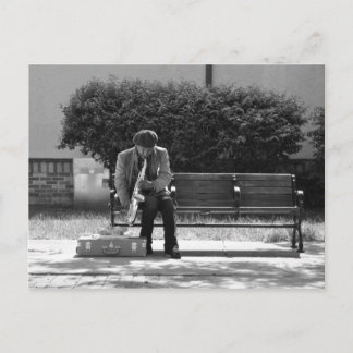 Saxophone Player Postcard