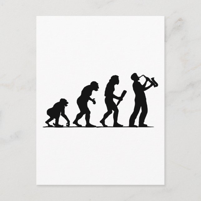 Saxophone Player Postcard (Front)