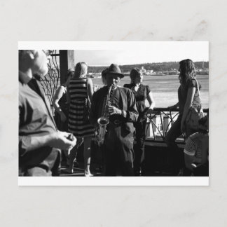 Saxophone Player Postcard