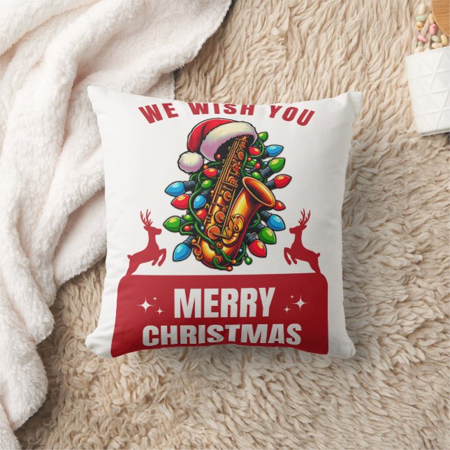 Saxophone Player Saxophonist Saxist Sax Cushion (Blanket)