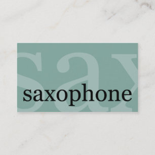 Saxophone Player Teacher Studio Musician Business Card