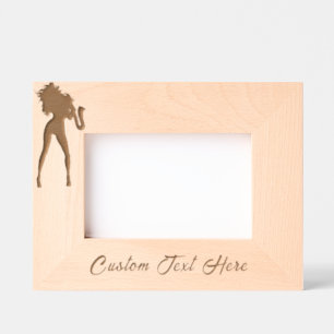 Saxophone Player Woman Etched Frames - Custom Text