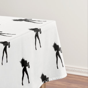 Saxophone Player Woman Tablecloth - Choose Colour