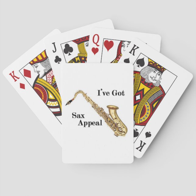 Saxophone Playing Cards (Back)