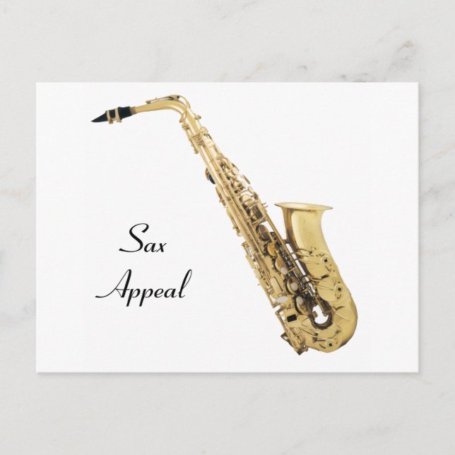 Saxophone Postcard (Front)