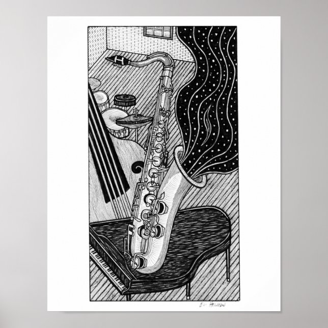 Saxophone Poster (Front)
